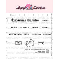 Kit Carimbos M Planejamento Financeiro para Artesanato e Scrapbook Planner - Lilipop