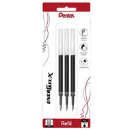Refil para Caneta Energel Pentel 0.5Mm - Preto com 3 Unidades