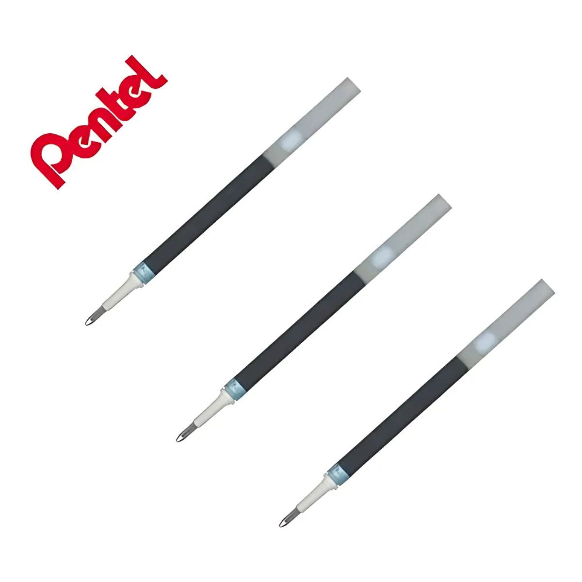 Refil para Caneta Energel Pentel 0.5Mm - Preto com 3 Unidades