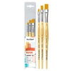 Kit Pincel da Vinci Junior 5268 com 3 Unidades - Série 304 Chato