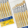 Kit Pincel da Vinci Junior 3529 com 8 Unidades - Série 329 Chato
