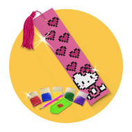 Kit de Pintura com Diamante Marcador de Pagina 4,2x18,9cm - Hello Kitty