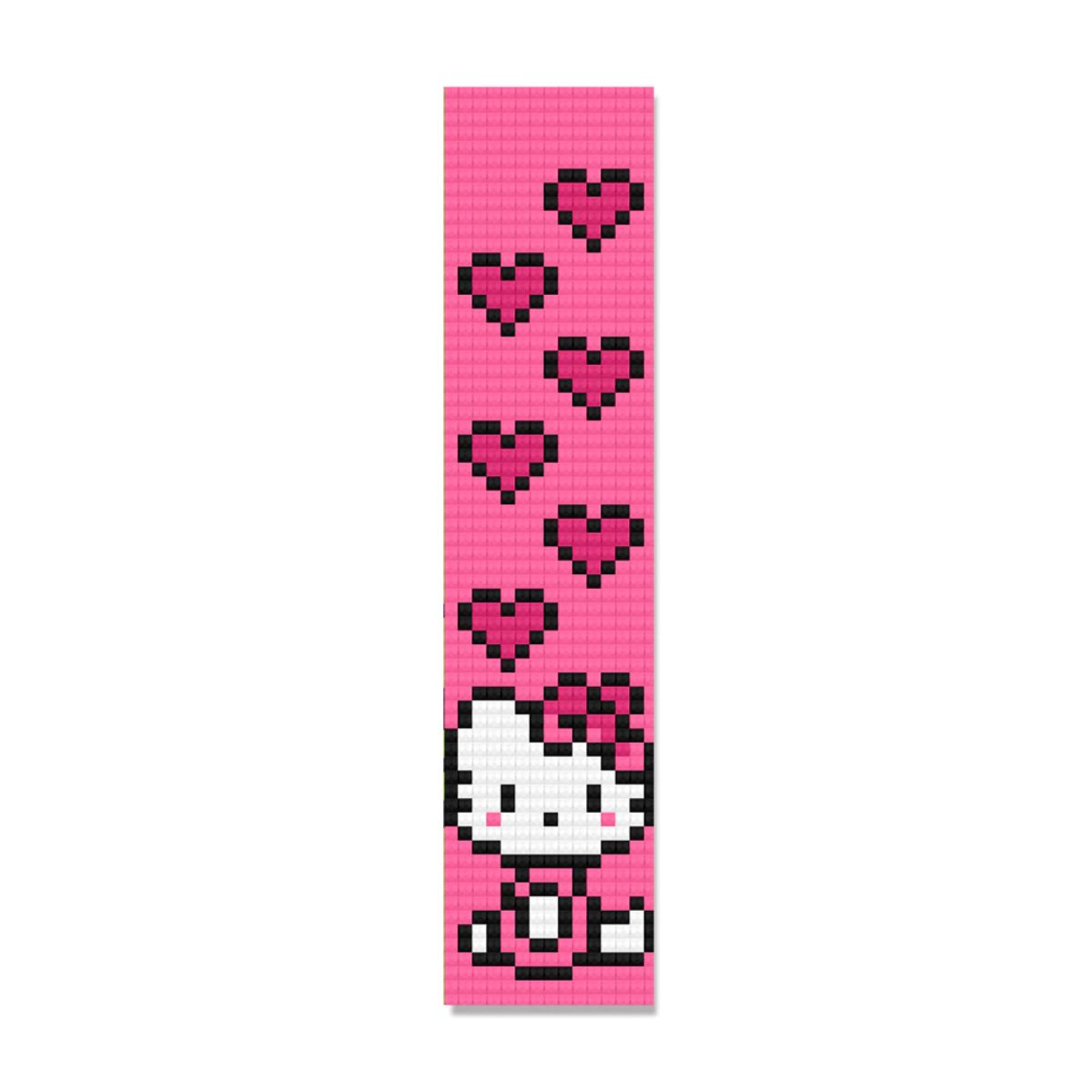Kit de Pintura com Diamante Marcador de Pagina 4,2x18,9cm - Hello Kitty