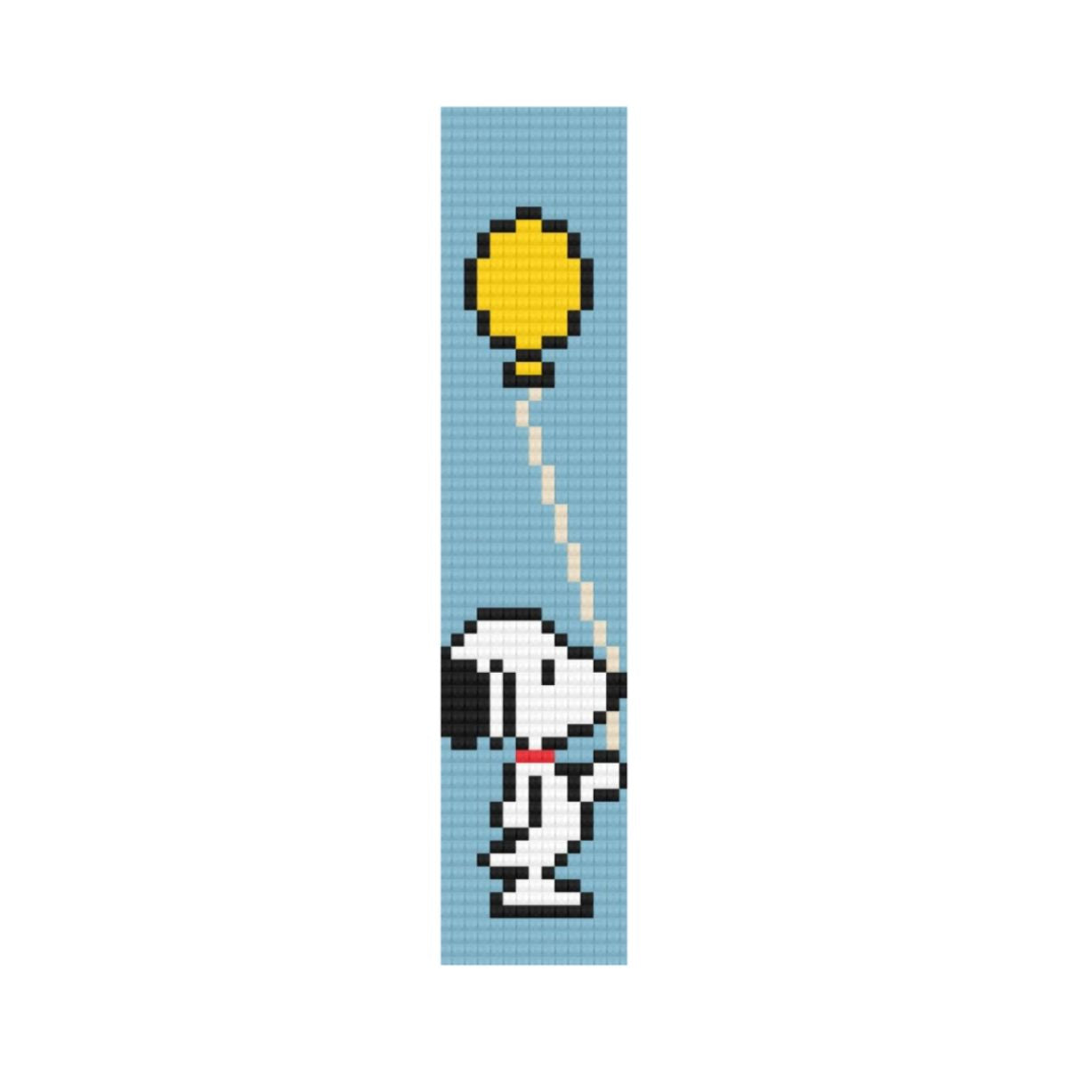 Kit de Pintura com Diamante Marcador de Pagina 4,2x18,9cm - Snoopy