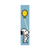Kit de Pintura com Diamante Marcador de Pagina 4,2x18,9cm - Snoopy