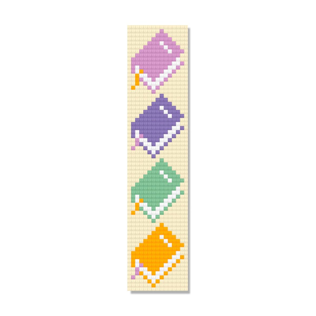 Kit de Pintura com Diamante Marcador de Pagina 4,2x18,9cm - Livros
