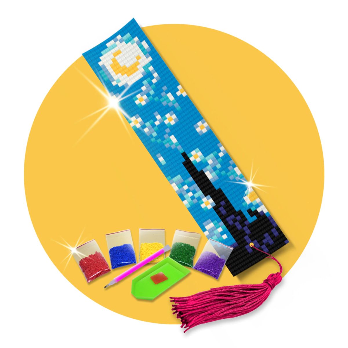 214801-kit-de-pintura-com-diamante-marcador-de-pagina-4,2x18,9cm-mini-noite-estrelada-535766