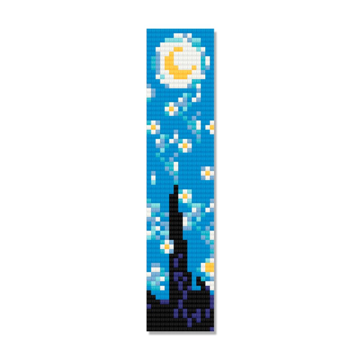 Kit de Pintura com Diamante Marcador de Pagina 4,2x18,9cm - Mini Noite Estrelada