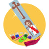Kit de Pintura com Diamante Marcador de Pagina 4,2x18,9cm - Sagrado
