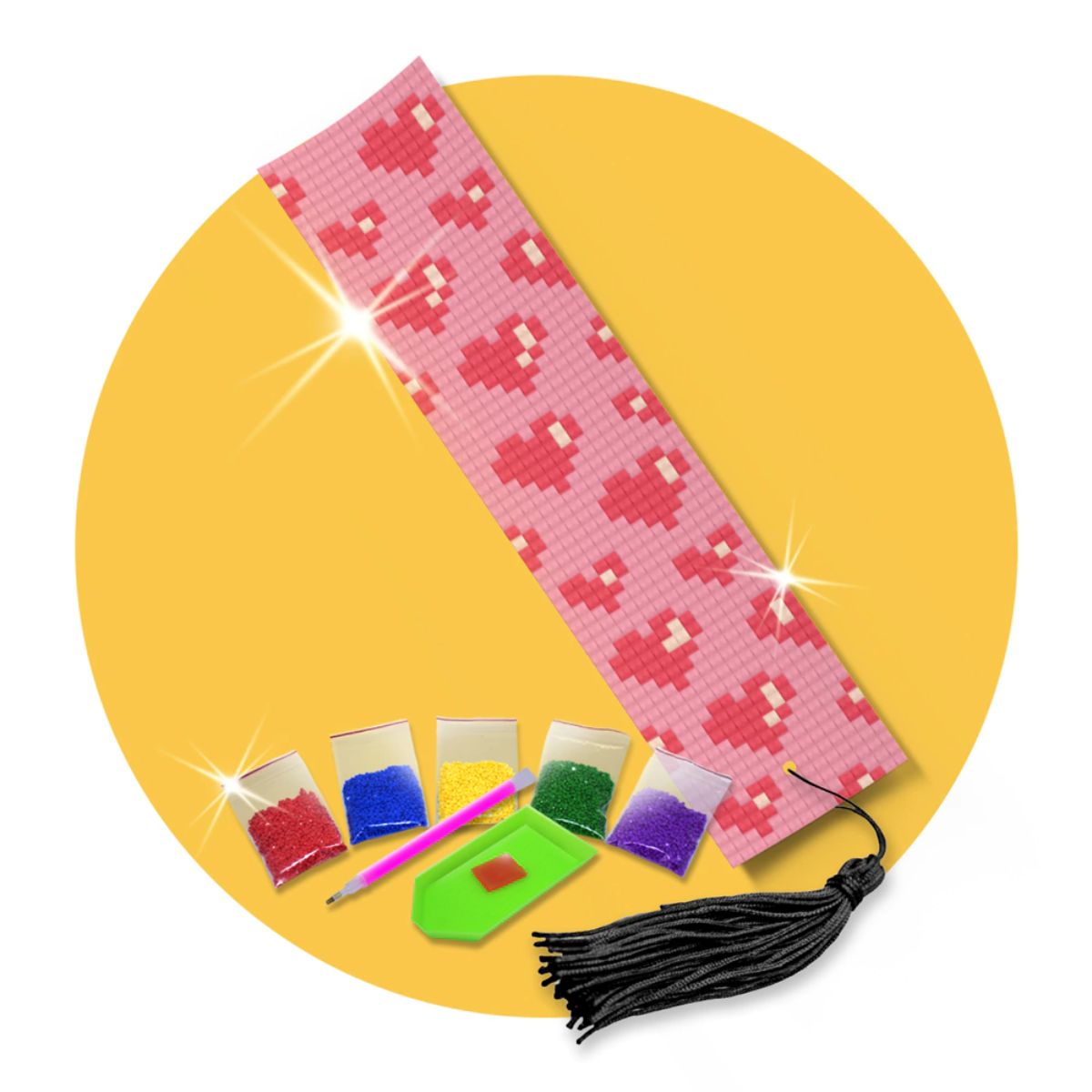 214811-kit-de-pintura-com-diamante-marcador-de-pagina-4,2x18,9cm-coracoes-535705