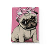 Kit de Pintura com Diamante 14,8x20,5cm - Pug de Laço