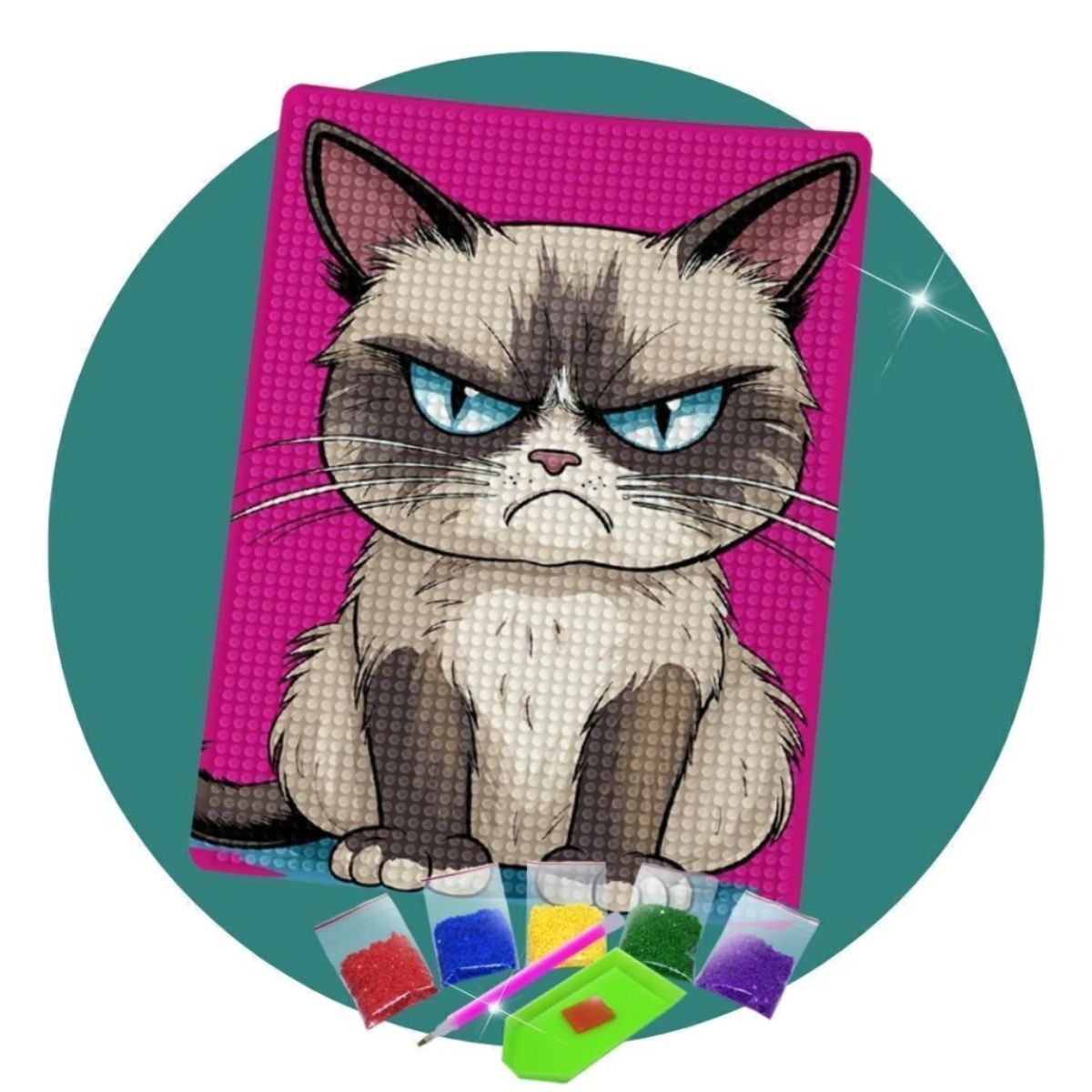 214827-kit-de-pintura-com-diamante-14,8x20,5cm-gato-feroz-537241