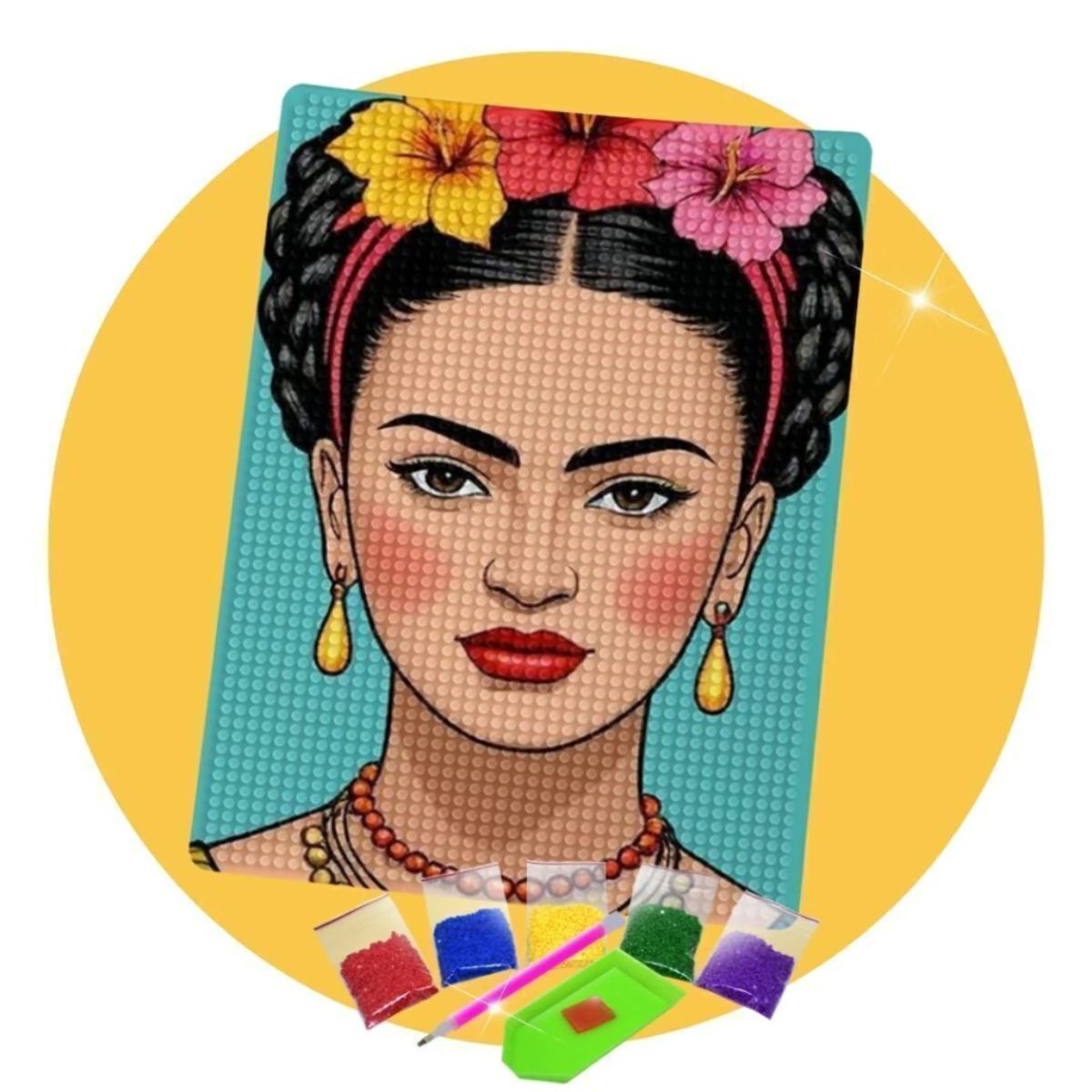 214831-kit-de-pintura-com-diamante-14,8x20,5cm-frida-florida-537229