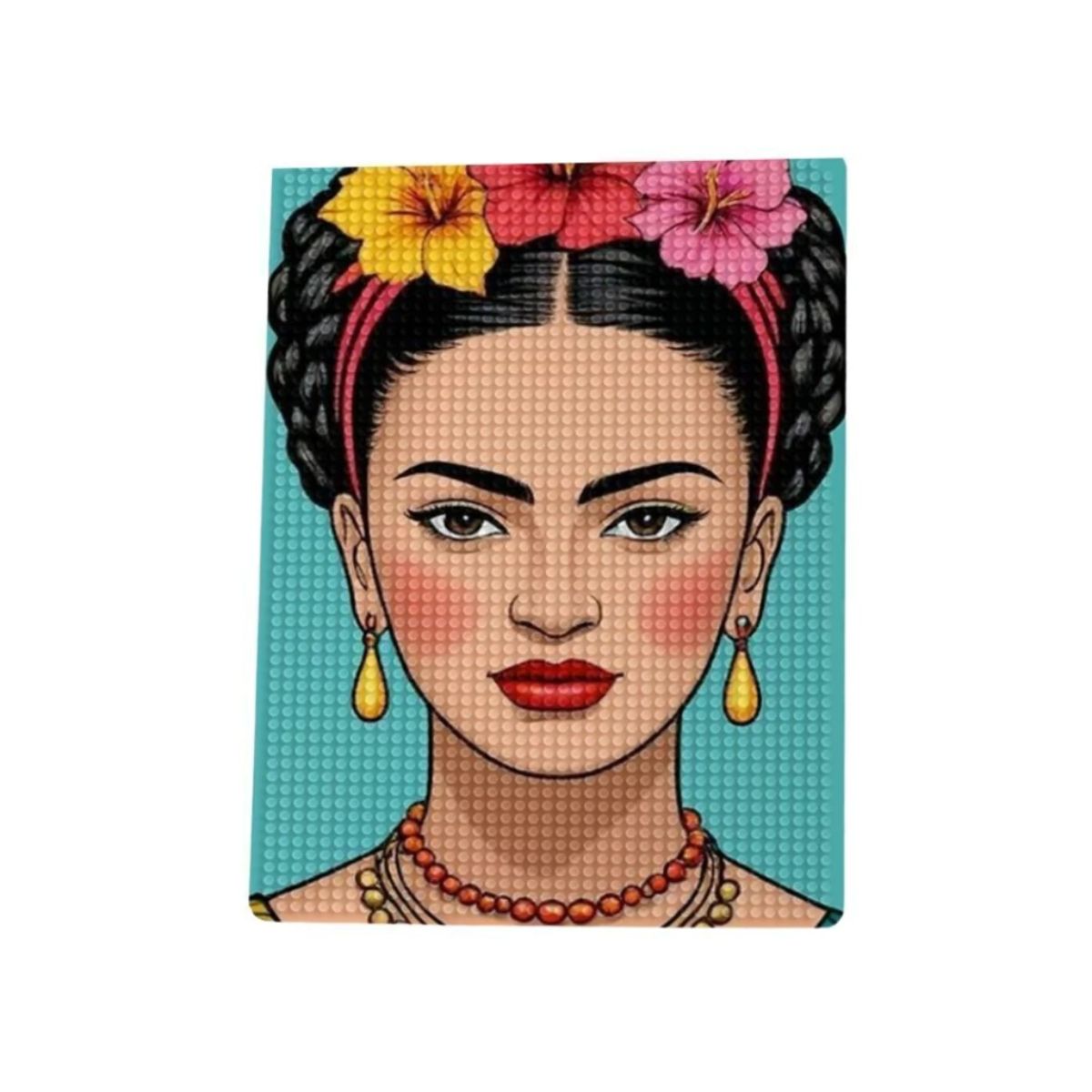 Kit de Pintura com Diamante 14,8x20,5cm - Frida Florida
