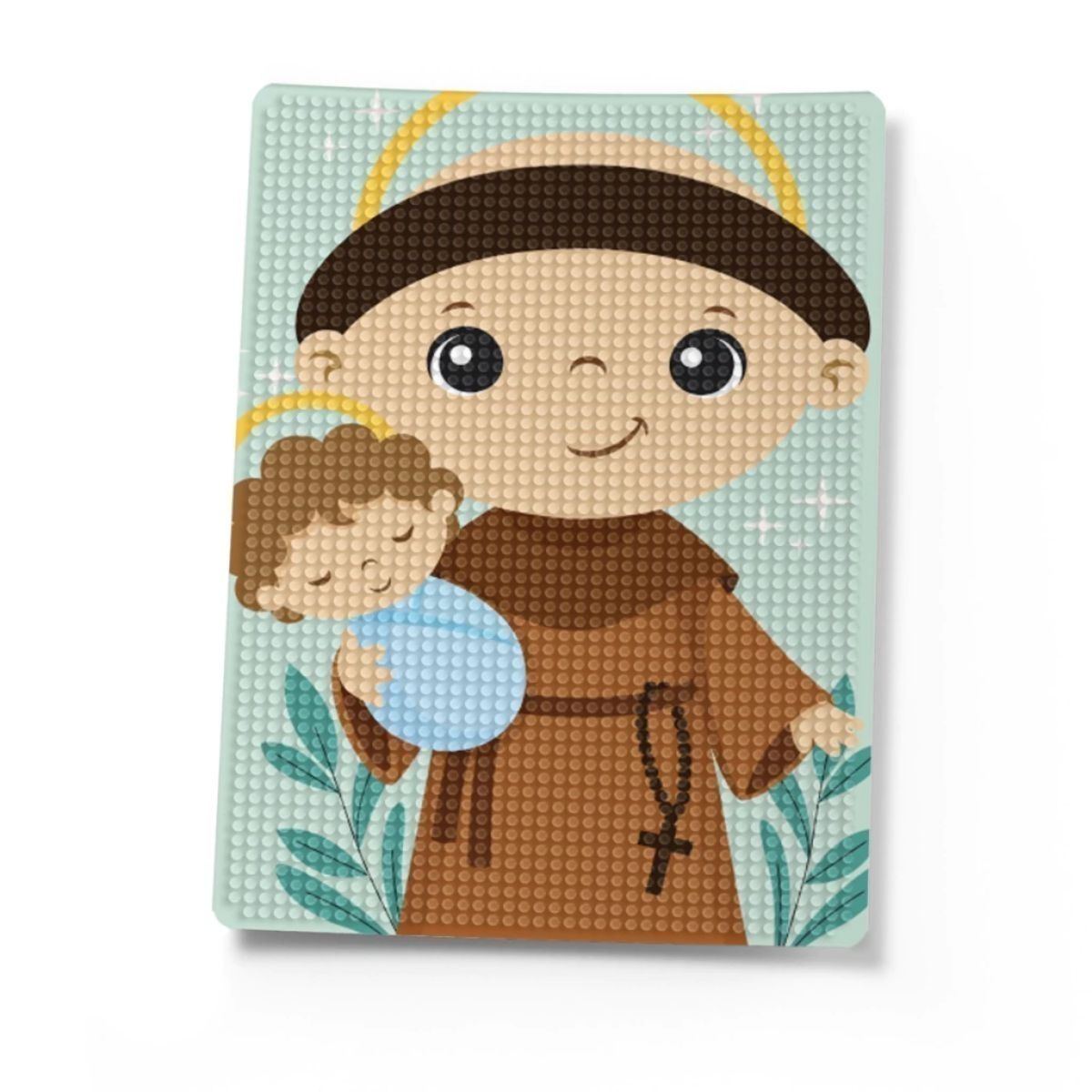 Kit de Pintura com Diamante 14,8x20,5cm - Pequeno Antônio
