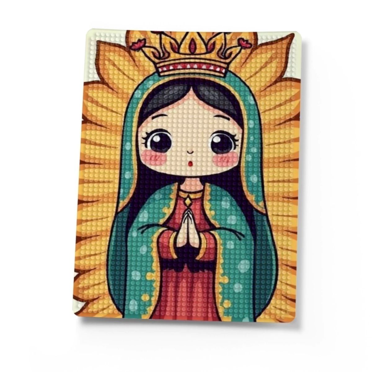 Kit de Pintura com Diamante 14,8x20,5cm - Pequena Guadalupe