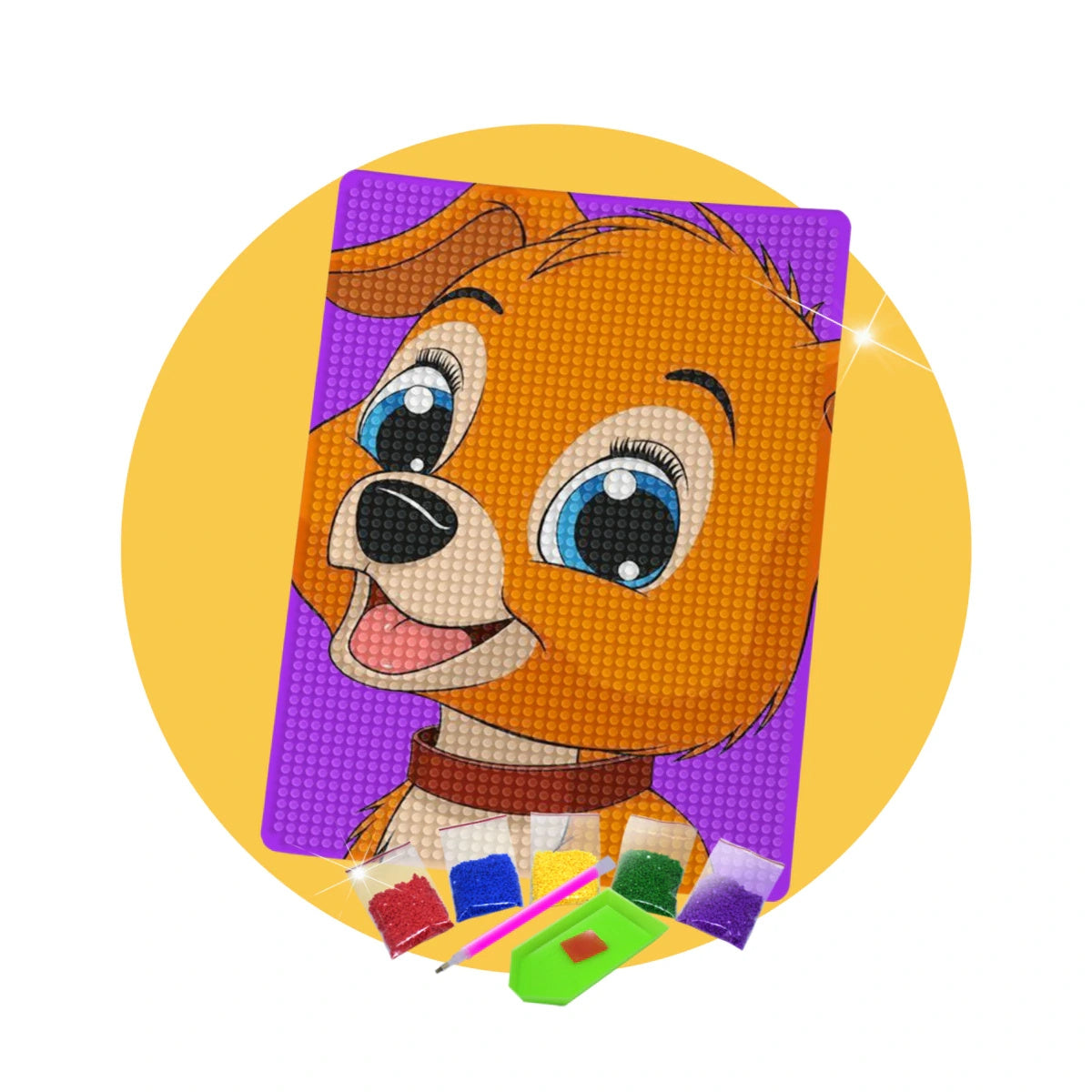 214839-kit-de-pintura-com-diamante-14,8x20,5cm-cachorro-feliz-609035