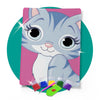 Kit de Pintura com Diamante 14,8x20,5cm - Gatinho Fofo
