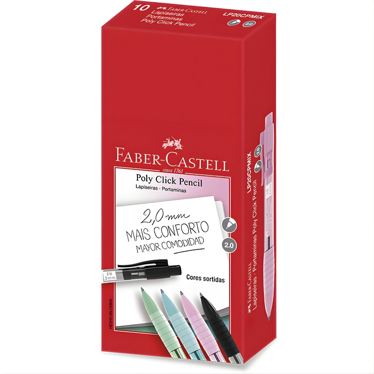 Lapiseira Click Pencil 2,0mm Cores Sortidas - Faber-castell Lp20cpmix