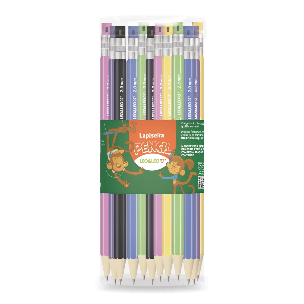 Lapiseira Pencil 2,0mm - Cores Sortidas - Leo & Leo 10218