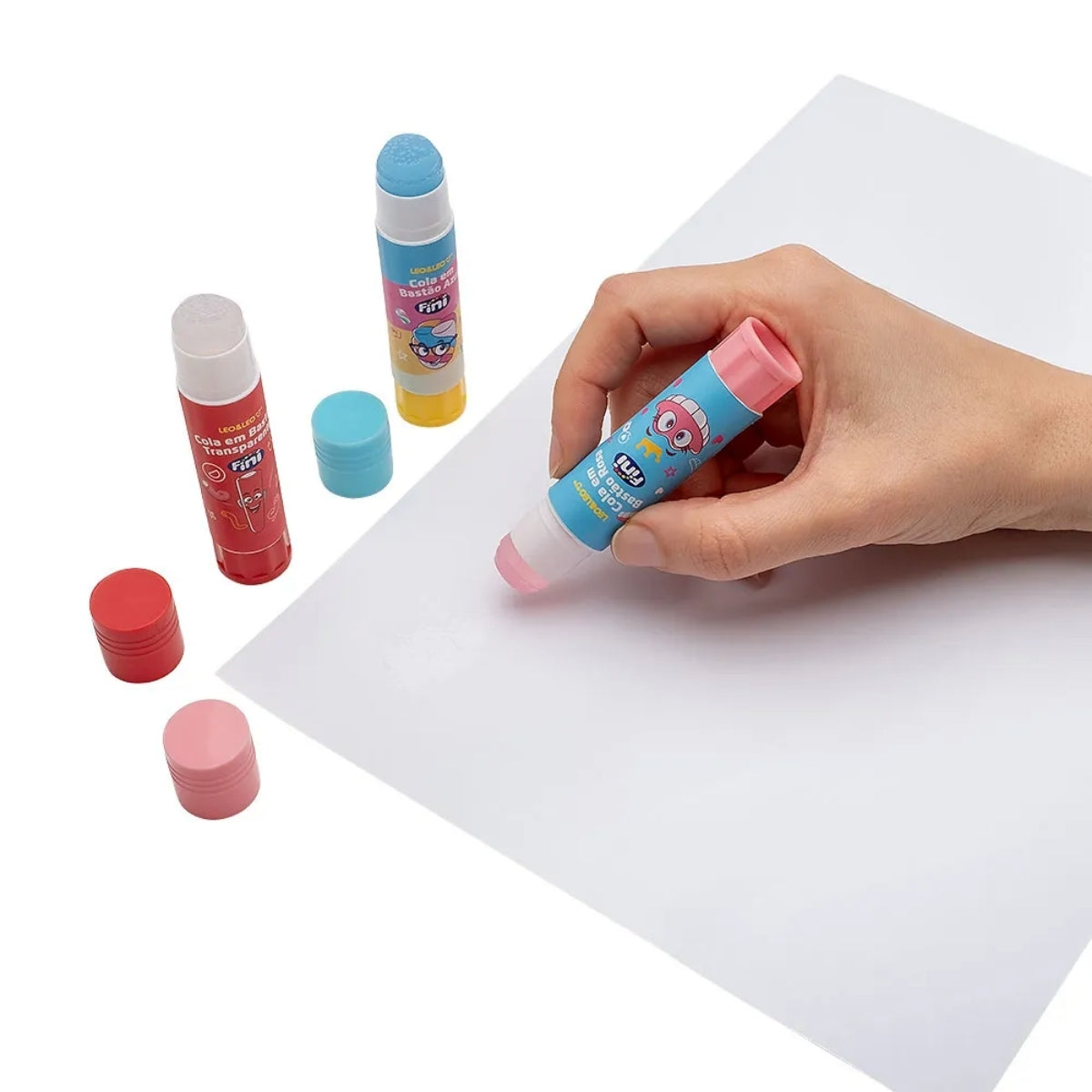 Cola Bastão Fini 10g - Cores Sortidas - Leo & Leo 10346