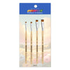 Kit de Pinceis Castelo para Pintura Chatos - 04 Unidades Modelo 22
