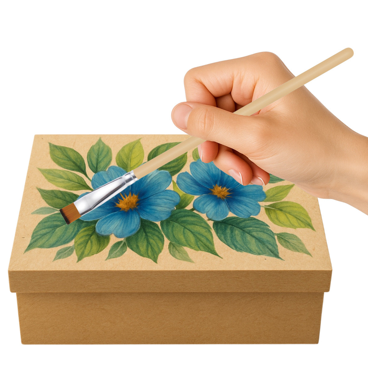 Kit de Pinceis Castelo para Pintura Chatos - 04 Unidades Modelo 22