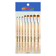 Kit de Pinceis Castelo para Pintura Língua de Gato - 08 Unidades Modelo 17