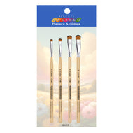 Kit de Pinceis Castelo para Pintura Língua de Gato - 04 Unidades Modelo 18