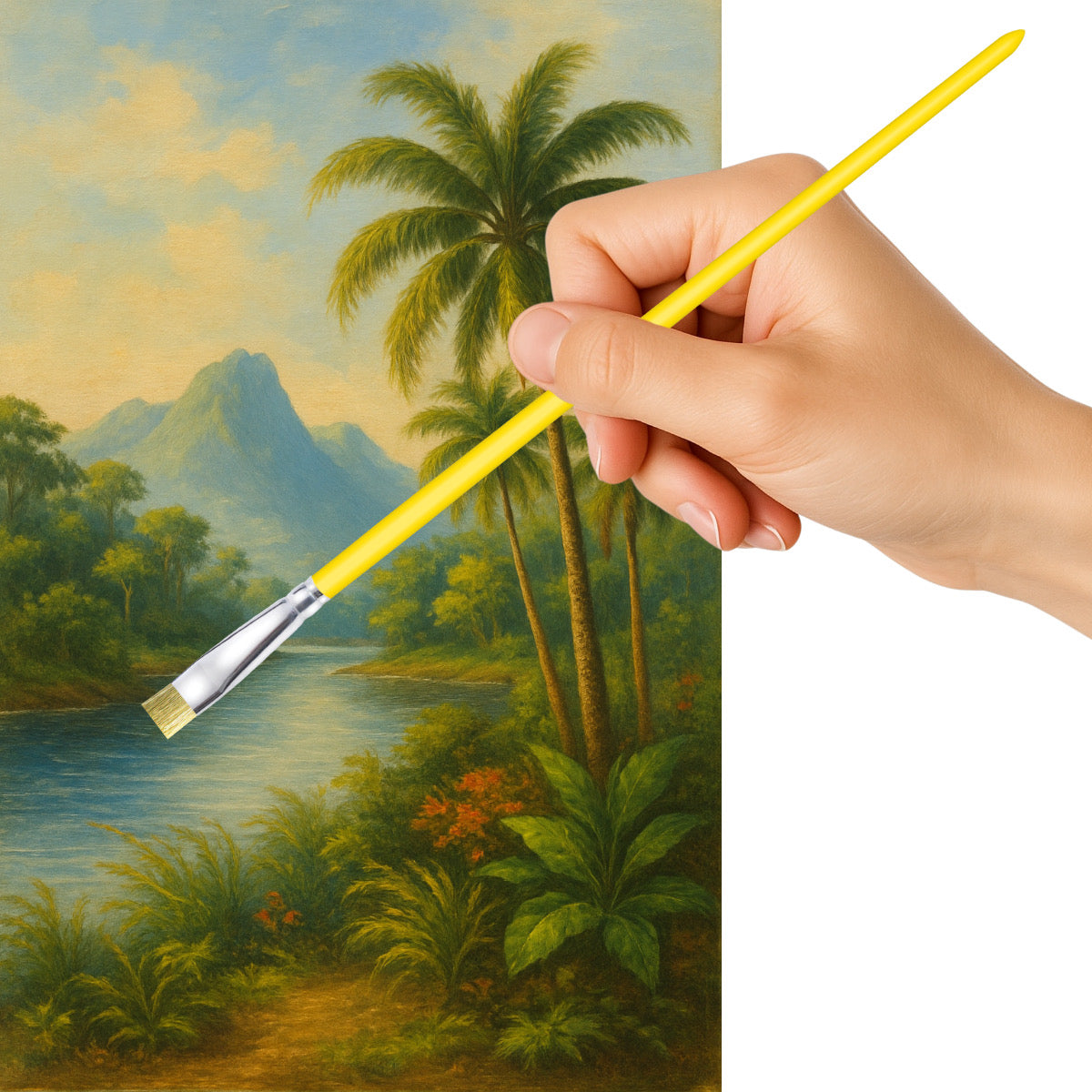 Kit de Pinceis Castelo para Pintura em Tela - 11 Unidades Modelo 03