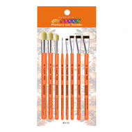 Kit de Pinceis Castelo para Tecido- 08 Unidades Modelo 33