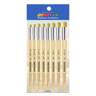 Kit de Pinceis Castelo para Tecido com Stencil - 08 Unidades Modelo 06