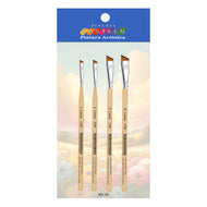 Kit de Pinceis Castelo para Pintura Chanfrados - 04 Unidades Modelo 16