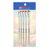 Kit de Pinceis Castelo para Pintura Chanfrados - 05 Unidades Modelo 07