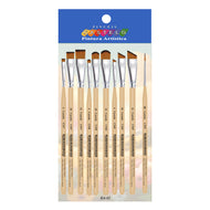 Kit de Pinceis Castelo para Pintura em Madeira - 10 Unidades Modelo 02