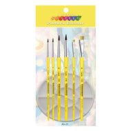 Kit de Pinceis Castelo para Pintura Kids com Gode - 07 Unidades Modelo 25