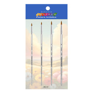 Kit de Pinceis Castelo para Pintura Redondos - 04 Unidades Modelo 12