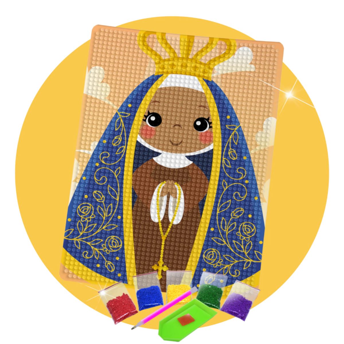 214970-kit-de-pintura-com-diamante-14,8x20,5cm-pequena-aparecida-536469