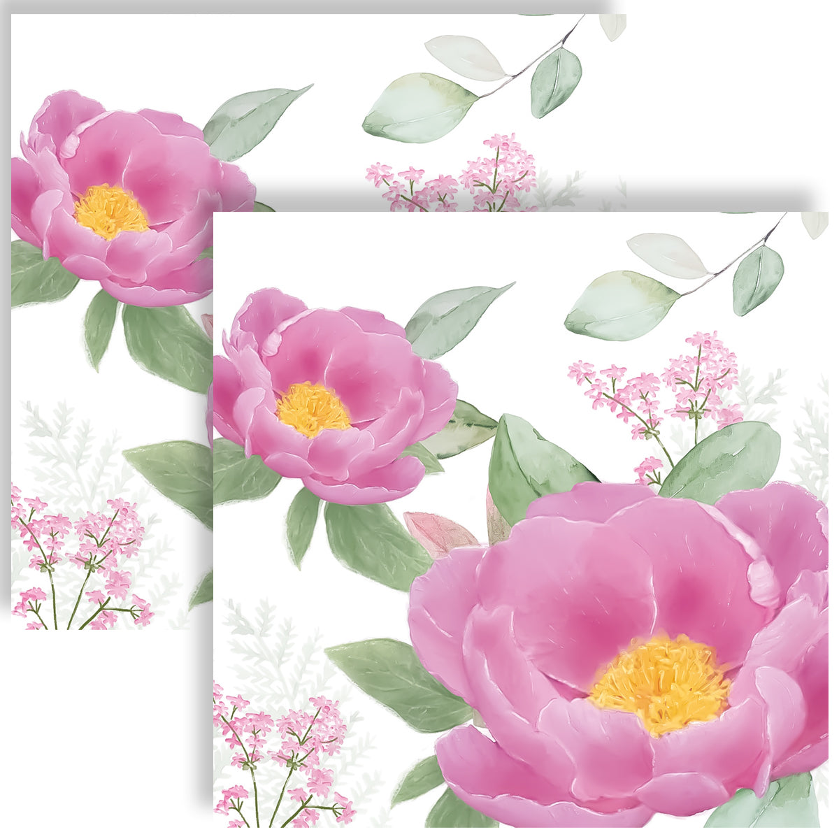 Guardanapo para Decoupage Ambiente 33x33cm com 20 Unidades - Rosas