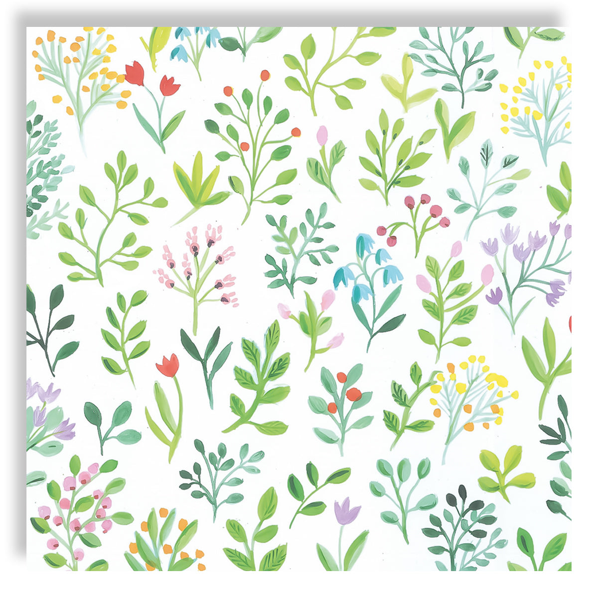 Guardanapo para Decoupage Ambiente 33x33cm com 20 Unidades - Plantas Tulipas