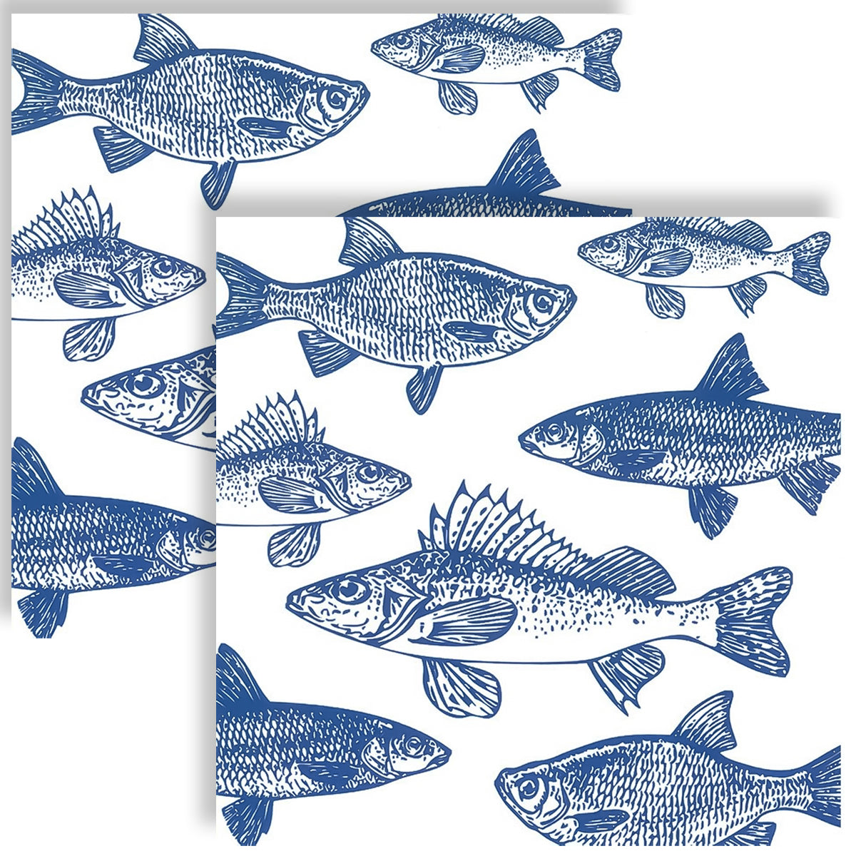Guardanapo para Decoupage Ambiente 33x33cm com 20 Unidades - Peixes Fundo do Mar