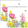 Guardanapo para Decoupage Ambiente 33x33cm com 20 Unidades - Borboletas Flores e Abelha