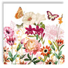 Guardanapo para Decoupage Ambiente 33x33cm com 20 Unidades - Flores e Borboletas Illusion