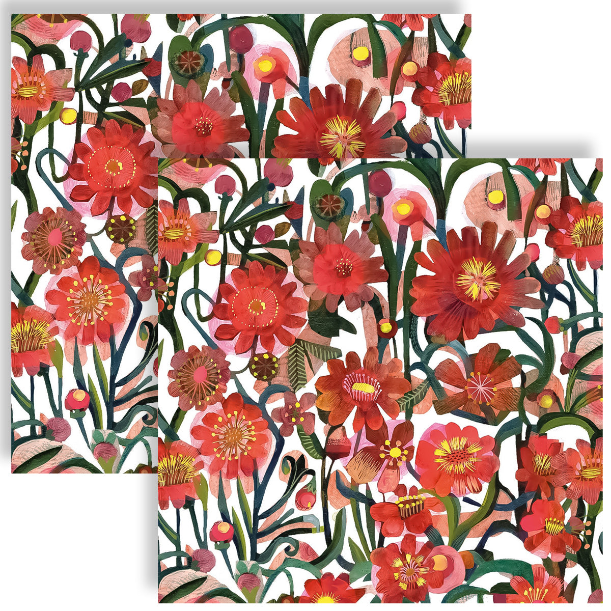 Guardanapo para Decoupage Ambiente 33x33cm com 20 Unidades - Flores Spraxis