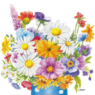 Guardanapo para Decoupage Ambiente 33x33cm com 20 Unidades - Vaso de Flores