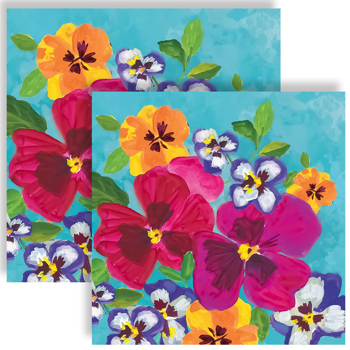 Guardanapo para Decoupage Ambiente 33x33cm com 20 Unidades - Amor-perfeito