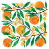 Guardanapo para Decoupage Ambiente 33x33cm com 20 Unidades - Galhos e Tangerina