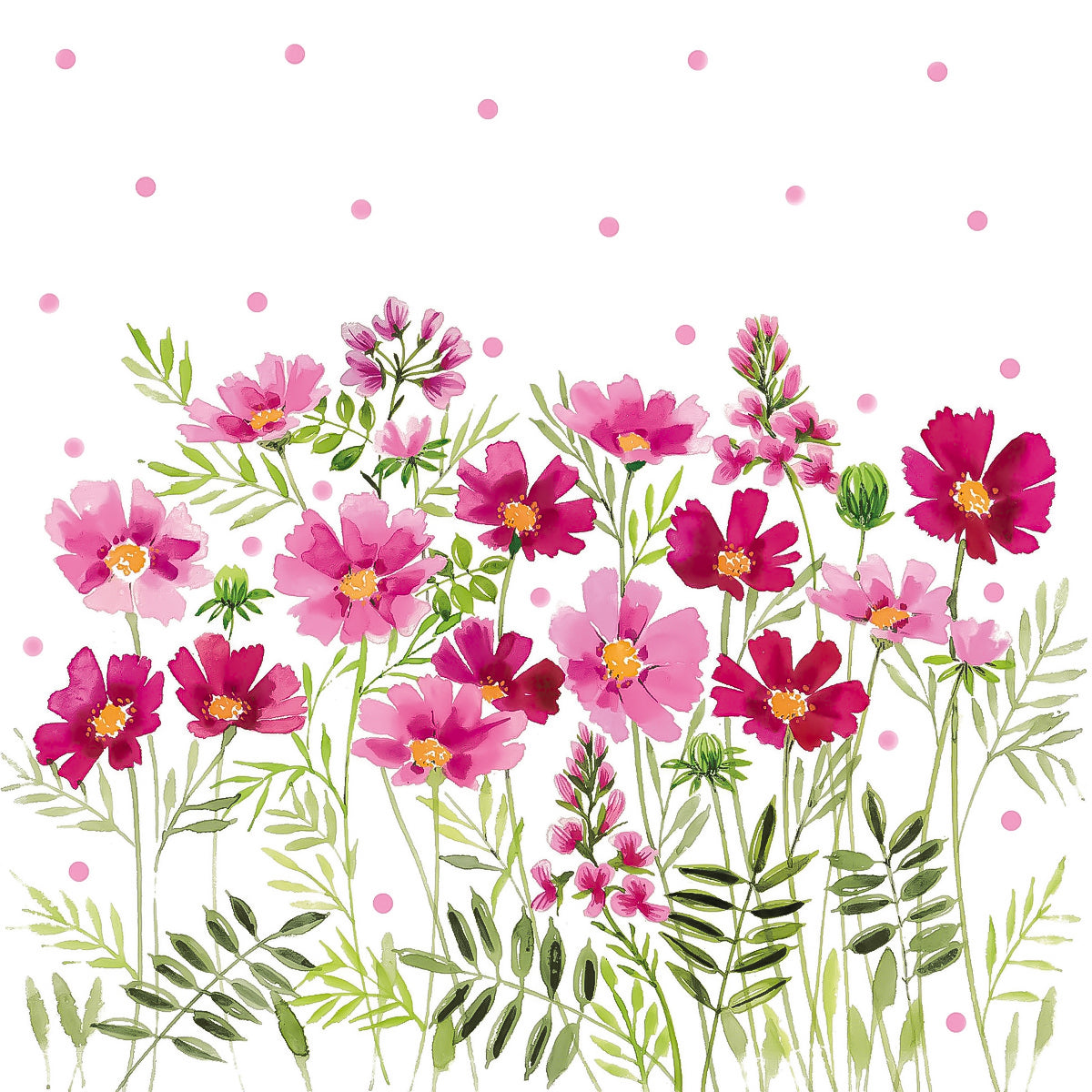 Guardanapo para Decoupage Ambiente 33x33cm com 20 Unidades - Flores Anabelle