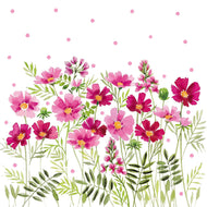 Guardanapo para Decoupage Ambiente 33x33cm com 20 Unidades - Flores Anabelle