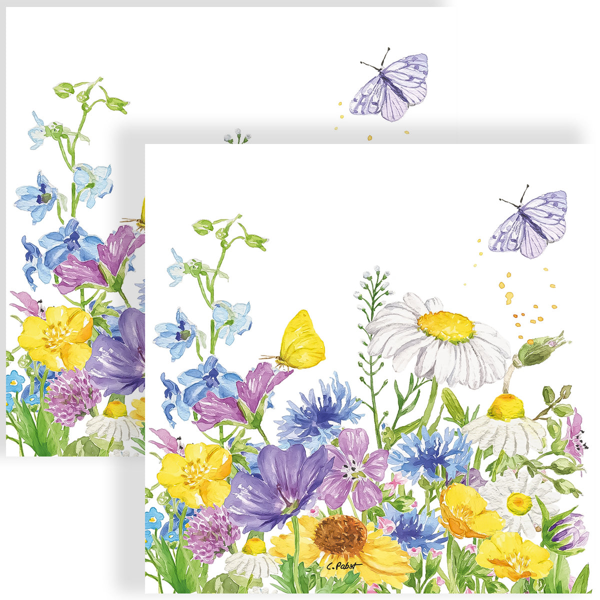 Guardanapo para Decoupage Ppd 33x33cm com 20 Unidades - Flores do Verão